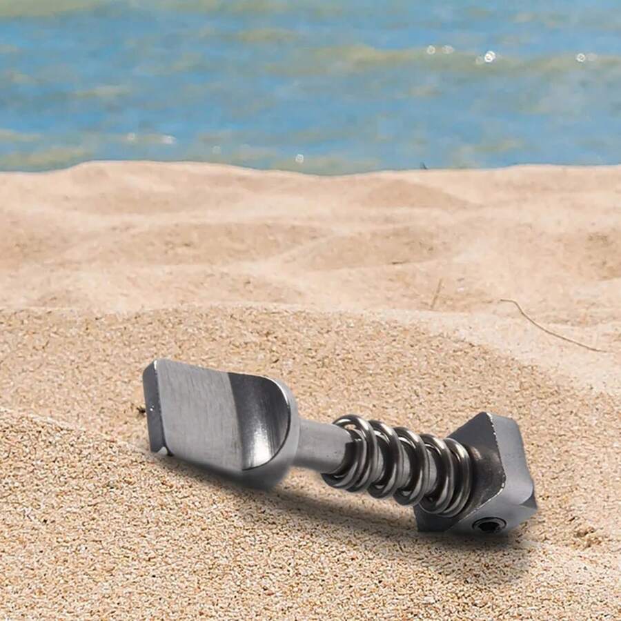 1pc Juego de Bloqueo de Aletas de Acero Inoxidable con Tornillos de Cierre Rápido para Aletas Centrales de Caja Aletas de Tabla de Surf Juego de Cierre Rápido Estándar para Longboard - Gris - Ver 1