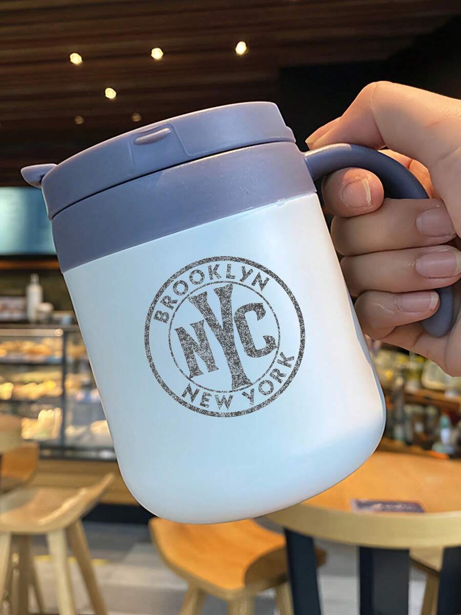 12 OZ Insulated Hot & Cold Mug Brooklyn New York City Print A Water Bottle Designed For Water Enthusiasts, Perfect For Outdoor Picnics, Summer, Outdoor Activities, Camping, Gym, Dorm, Yoga, Driving, Commuting, And Office Use. It's Also A Great Gift For Teachers, As A Graduation Present, A Teacher's Day Gift, A Mother's Day Gift, Or A Birthday Gift. Suitable For Holding Water, Iced Tea, Or Coffee, It Can Accommodate Both Cold And Hot Drinks.
