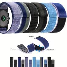 1 قطعة سوار ساعة رجالي، سوار بديل لساعة ذكية، سوار بقياس 22مم/26مم، سوار نايلون عالي الجودة بإبزيم وحلقة، سهل الارتداء، قابل للتنفس ومتين، مناسب للاستخدام اليومي والرياضة واللياقة البدنية، هدية عيد الميلاد وعيد الهالوين، مناسب للرجال والطلاب، سوار معصم مريح