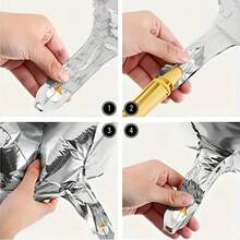 Kit 2 - 32 Inch Metallic Number Balloon 70 CM Balloon Balloons For Birthday Parties Decorations Silver - Silver - View 5