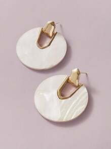 1 Pair Fashionable Elegant Retro Geometric Earrings For Women - Multicolor - View 5