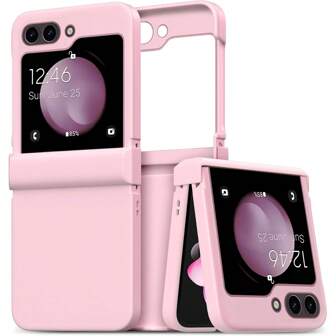 keshengtai 1pc Candy Color Hinge Full Coverage Phone Case Compatible With Samsung Galaxy Z Flip7, 7FE, 6, 5, 4, 3, 5G Waterproof Shockproof Anti-Fall Scratch Resistant