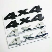 Metal Emblem 3D Split 4X4 Four-Wheel Drive Sticker Suitable For Cars, Trucks, Motorcycles, SUVs, Engine Covers, Trunk Fenders, Side Doors, Body Decoration Stickers Accessories