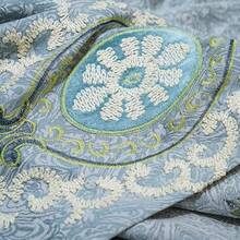 1pc Luxury European Embroidered Blackout Curtain, Elegant For Living Room Or Bedroom, Suitable For Floor-To-Ceiling Windows - Multicolor - View 7