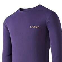 CAMEL CROWN Men's Quick-Drying T-Shirt Long Sleeve Autumn And Winter Lightweight Running Sports Fitness Long Sleeve - Mulberry Purple Red - View 4