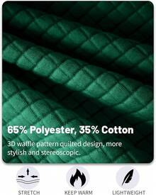Mens Casual Lightweight CoatChristmas MQ4K - 綠白 - 查看 9