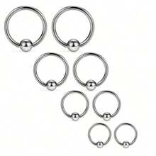 8/16/32 Pcs Stainless Steel Septum Nose Rings Set - Stainless Steel Lip Stud Set-Women Men's Body Piercing Jewelry Gift Stainless Steel Piercing Jewelry Set Lip Studs Tongue Studs Ear Studs Nose Studs Nipple Rings Tongue Rings Stainless Steel 14G 16G Straight Bar Curved Bar Bell Piercing Jewelry