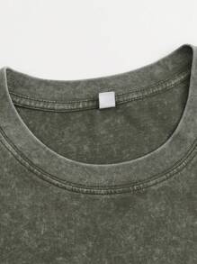 Women's Washed Cotton T-Shirt Admit-It-Life-Would-Be Painted Design Soft And Breathable Fabric, Machine Washable Spring And Summer Daily Stylish Tops The Best Gift For A Friend