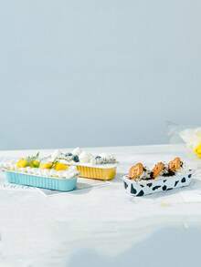 5/10/20/30个装可重复使用的甜点盒、水果盒、带盖零食盒、烘焙午餐盒。生日派对适用。生日蛋糕盒，例如烘焙蛋糕、甜甜圈、纸杯蛋糕等。 - 彩色 - 查看 2