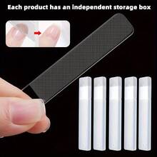 3 片纳米玻璃指甲锉，指甲抛光条，砂纸条，双面抛光条指甲锉，迷你指甲锉，美甲修脚工具，手足指甲护理，礼品，旅行必备 - 無色 - 查看 6