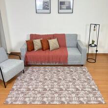 Jacquard Rug 2.00 M X 1.40 M Non-Slip Geometric Living Room Office Bedroom - Paris Coklat - View 5