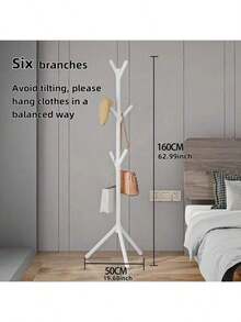 2025 6-Hook Minimalist Garment Rack - Plastic Material, Suitable For Indoor Decor To Hang Light Small Items, Lightweight Coat Rack, Suitable For Hanging Light Clothes, Hats, Bags, Coat Rack, Garment Rack, Quick Installation
