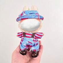 [Nur Outfit] 17 CM LABUBU austauschbares Outfit Set, 1./2./3. Generation Schlüsselanhänger Anhänger Blindbox Sammlerfigur für LABUBU Puppe, personalisiertes Set für LABUBU (Puppe und Schuhe nicht enthalten) - Verschiedenfarbig - Übersicht 12