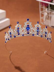 新娘皇冠头饰、婚纱配饰、公主生日皇冠、情人节配饰 - 紅色 - 查看 19