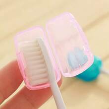 15pcs Portable Toothbrush Covers, Travel Portable Toothbrush Case, Toothbrush Head Protector (Random Color) - Multicolor - View 2