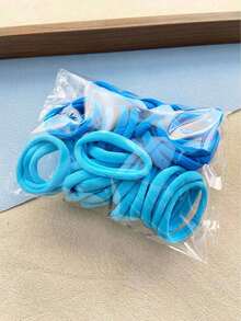 50 chiếc/gói Dây buộc tóc polyester cơ bản dành cho nữ, kiểu dáng đơn giản, dùng hàng ngày, phụ kiện tóc, dây chun buộc tóc đuôi ngựa, phụ kiện làm đẹp tại nhà, phụ kiện ngày lễ, lễ hội, tiệc tùng. - Màu tím - Xem 8