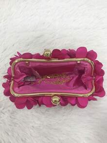 Flower Clutch Party Bag - Rosa Fucsia - Ver 3