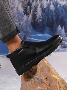 2025 Męskie zimowe, ciepłe buty śniegowe, odpowiednie do -40°C, ciepła, pluszowa podszewka, grube zimowe buty codzienne, wodoodporne i antypoślizgowe, krótkie botki do kostki