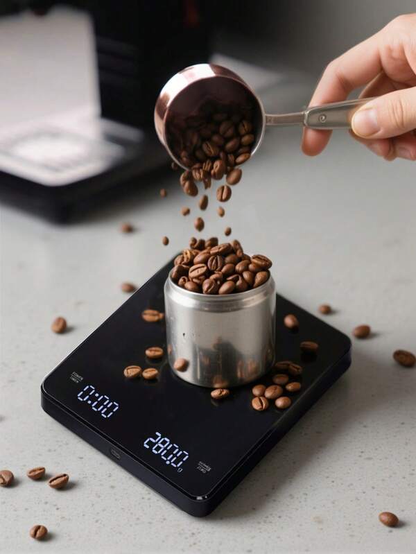 مقياس قهوة رقمي مع مؤقت، مقياس إسبريسو قابل للشحن عبر USB، مقياس قهوة صغير 3كجم/0.1جم مقياس إسبريسو قطرة، مقياس مطبخ ب- 3 وحدات، يقيس بالجرام/الأونصة/الملليلتر، مقياس قهوة إلكتروني محمول مع توقيت تلقائي، مقياس أغذية متعدد الوظائف، مقياس مطبخ عالي الدقة