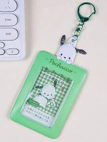 1个Hello Kitty、肉桂狗、酷洛米、美乐蒂、布丁狗和波恰可透明照片卡套带钥匙扣挂件，可爱卡通女孩礼品套装 - 彩色 - 查看 8