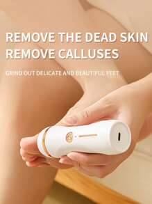 Nuovo lima elettrica portatile, ricaricabile e senza fili per rimuovere calli e pelle morta sui talloni, con 2 velocità regolabili e luce LED, essenziale per casa, spa e viaggi, perfetto per diabetici, runner e anziani, ottimo regalo per la Festa della Mamma e San Valentino, impermeabile e silenzioso (include 3 rulli di ricambio), ottimo regalo di Natale