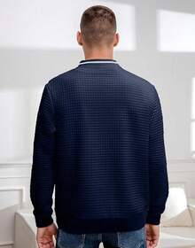 Mens Casual Lightweight CoatChristmas MQ4K - 藍色 - 查看 9