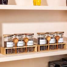 Premium Coffee Bean Canisters – Glass Jars With Airtight Locking Clamp & Included Bamboo Scoop