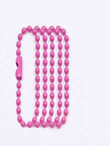 2.4mm彩色珠链，糖果色DIY珠宝配件，珐琅吊坠挂链，彩色圆珠链，用于手链、钥匙扣、吊坠制作（适合悬挂装饰品和标签） - 珠鍊 - 查看 17