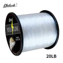 Chelesh 1093yds, 546yds Nylon Monofilament Line, High Strength, Abrasion Resistant, Transparent, Gray, Burgundy 3 Colors Available, 6LB-38LB Strength Options, Smooth Fishing Line, Handmade DIY Beading Thread