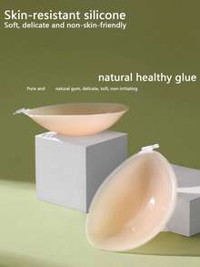 3 perechi de bandă adezivă invizibilă pentru ridicarea sânilor, culoare caisă, pentru femei, din silicon, pentru acoperirea mamelonului, pentru rochii fără bretele, topuri fără spate, sutiene push-up - Caisă - Vizualizare 7