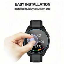 [4 Packs/2 Packs] Tempered Glass Screen Protector For Garmin Instinct Series/ Garmin Approach Series/ Garmin Enduro Series/Garmin Forercenner Series/Garmin Fenix Series/Garmin Vivoactive Series / Garmin Epix Series Watch, [2.5D Arc Edges High Definition 9H Hardness] Anti-Scratch, Bubble-Free