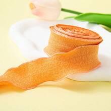 10 码/卷 0.98 英寸荷叶边蕾丝褶皱丝带，花束蛋糕包装丝带，DIY 手工材料，婚礼生日派对礼物装饰丝带 - 彩色 - 查看 15