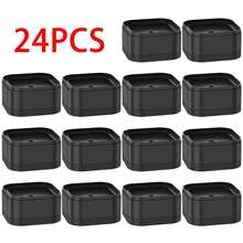 8-32 piezas de elevadores de muebles, resistentes, para camas, sillas y mesas, almohadillas de altura, protector de suelo antideslizante, elevadores de patas de muebles - Negro - Ver 9
