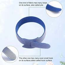 10 piezas/50 piezas Bridas adhesivas reutilizables - Organizadores de cables de 5 colores para escritorio, coche, cocina, sistema de gestión de cables sin residuos