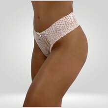 Kit 3 Calcinha Renda Fio Duplo Cores Variadas Poliamida Feminina  Confortável M G GG