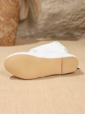 Damstövlar med överknähöjda vadstövlar, Nya höst-/vinterstövlar med veckade mönster, Mångsidiga enfärgade lösklädda stövlar, Western-stövlar för kvinnor