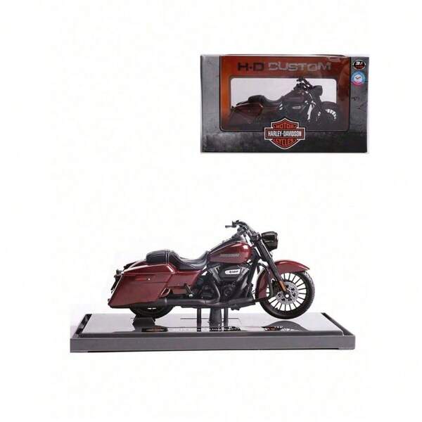 Burago 1:18 Harley-Davidson 2017 Road King Special Diecast Motorcycle Model Toy Simulation Vehicles Collectible Hobbies Toy Motorcycle Hardcover Edition For Men Christmas Birthday Gift