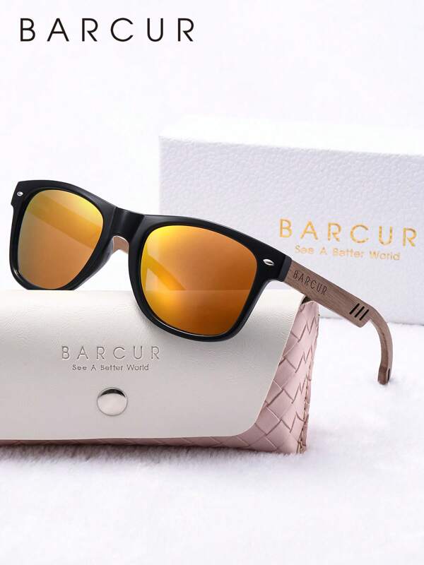 BARCUR BARCUR Elegant And Sophisticated Women's Sunglasses With TAC Lens Material, Fashionable Decoration, Fishing, Cycling, Camping, Windproof, Dustproof, Anti Uv, Reducing Glare, Enhancing Contrast, Brand Packaging, Perfect Gift.