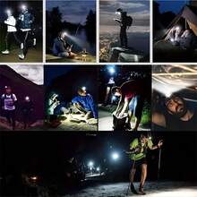 Buy 1 Get 1 Free Multifunctional 5LED Headlamps, USB Rechargeable Headlamps (With Cable), 4 Adjustable Modes, Suitable For Outdoor Camping, Night Fishing, Hiking, Hunting, And Home Emergency Lighting - 2Pcs - View 12