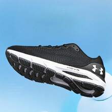 Under Armour Giày thể thao HOVR  4 CN mới dành cho nữ, giày thể thao nhẹ, thoáng khí và có đệm lót êm ái - Đen và trắng - Xem 6