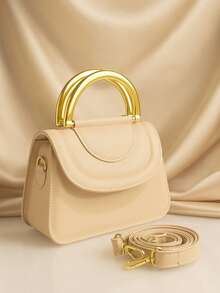 Elegant Julia Women's Bag With 2 Handles - Khaki - View 1