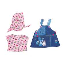 16-Inch Baby Doll Clothes, Creative DIY Cute Children Doll Clothes, Doll Clothes For Summer, Doll Playset Toy (Doll Not Included)