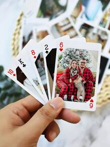 Custom Photo Playing Cards With Center Cut Style - Personalized Photo Cards - Perfect For Gifts, Weddings, Parties, And Game Nights - The Best Keepsake Gift For Partners, Friends, And Family