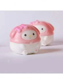 Sanrio 6cm创意三丽鸥Hello Kitty慢回弹减压玩具My Melody肉桂卷布丁狗Kuromi卡通人物PVC回弹玩具减压公仔办公室减压疗愈创意捏捏音乐礼物奖品情人节礼物