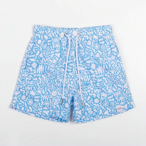 Apres Life Kids Under The Sea Blue Swimshorts