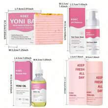 KOEC 4-Piece Feminine Care Skin Care Leisure Hygiene Products Set, Give Yourself A Gift