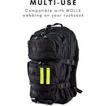 Reflective Bands Highly Visible Safety Reflective Bands For Cycling Walking Running And Hiking Suitable With Molle Webbing On Backpack Pair Of 2