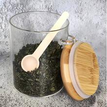 4/8 Pieces Mini Wooden Spoon Long Handle Honey Spoon Jam Spoon Coffee Spoon Dessert Seasoning Salt Spoon Stirring Spoon Spoon - Multicolor - View 8