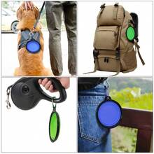 Collapsible Bowls, 2 Pack Water Bowls For Cats Dogs, Portable Pet Feeding Watering Dish For Walking Parking Traveling With 2 Carabiners (,Blue,Green) - 紫色 - 查看 7