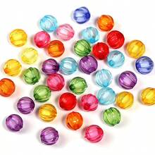 8/10mm Acrylic Colored Pumpkin Beads R DIY Bead Accessories Phone Chain Pendant Bracelet Jewelry Making Accessories - Hạt bí ngô - Xem 6